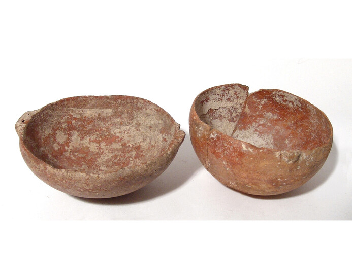 A pair of Cypriot red-ware bowls