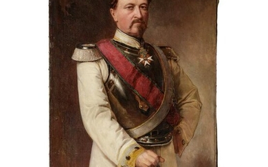 A portrait of Duke Ernest II of Saxe-Coburg and Gotha