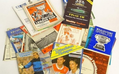 A quantity of assorted football programmes, Football