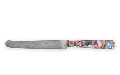 A rare Franchini millefiori knife handle, circa 1845-47