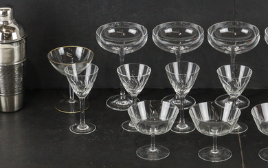 A vintage and contemporary cocktail collection, comprising twelve cocktail /...