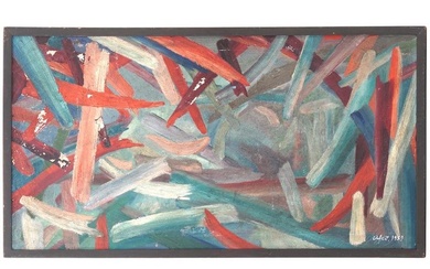 ABSTRACT ITALIAN PAINTING BY AFRO BASALDELLA 1959
