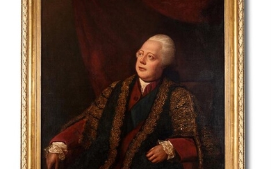 AFTER NATHANIEL DANCE, PORTRAIT OF LORD FREDERICK NORTH (1732-1792)