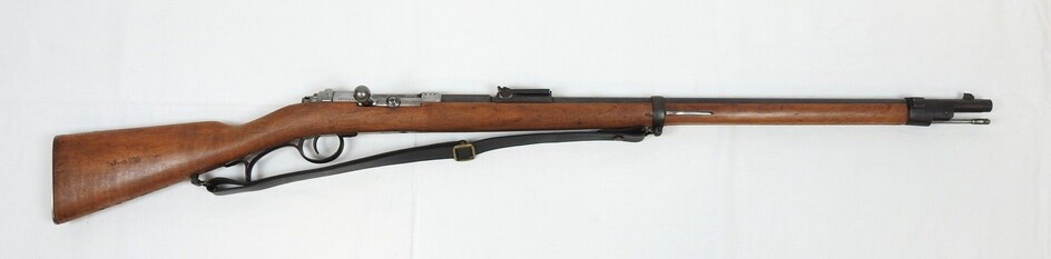 ALLEMAGNE. Carabine de chasseur Mauser modèle 1871, bloc culasse à verrou daté 1875, canon rayé...