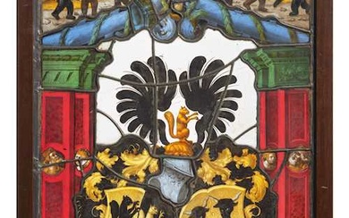 ALLIANCE ARMORIAL PANEL Switzerland, dated 1549.