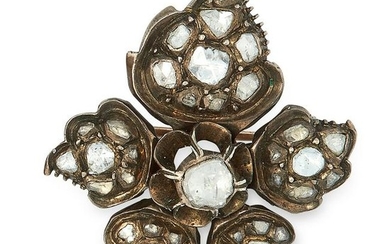 AN ANTIQUE GEORGIAN DIAMOND BROOCH, EARLY 19TH CENTURY