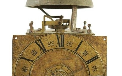 AN EARLY 18TH CENTURY MINIATURE 30-HOUR CLOCK MOVEMENT
