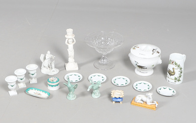 ASSORTED CONTINENTAL AND OTHER PORCELAIN AND POTTERY.