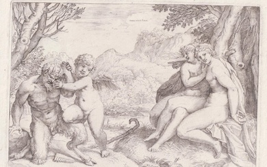 Agostino Carracci, Omnia vincit Amor, 1599