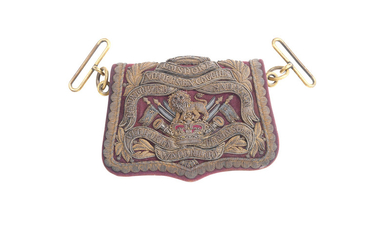 An Officer's Embroidered Flap Pouch To The 15th The King's Hussars, Circa 1833-81