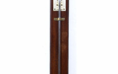 An early 19th century mahogany stick barometer