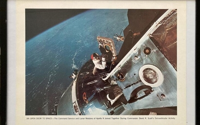 NOT SOLD. An original NASA colour offset photograph of the astronaut David R. Scott taking a spacewalk (Apollo 9). – Bruun Rasmussen Auctioneers of Fine Art