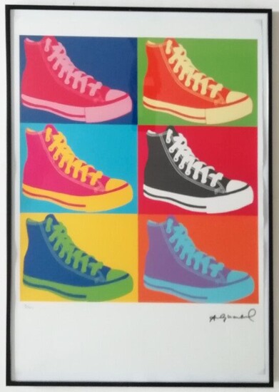 Andy Warhol (1928-1987) after - Converse Shoes 57 x 38... at auction |  LOT-ART