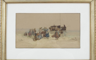 Anonymous, Fishermen's women on the beach