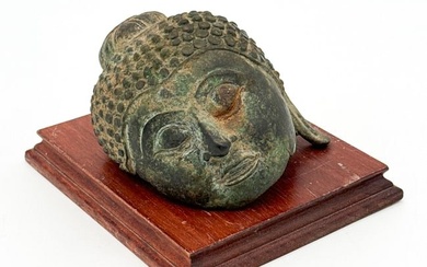 Antique Bronze Buddha Fragment
