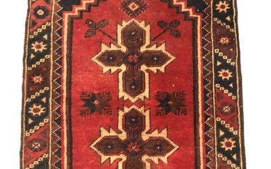 Antique Prayer Rug, 4' x 2'