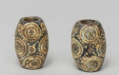 Antique Roman Type Dragon-fly Eye Glass Beads