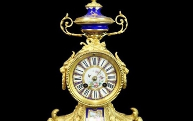 Antique Sevres Style Mantle Clock