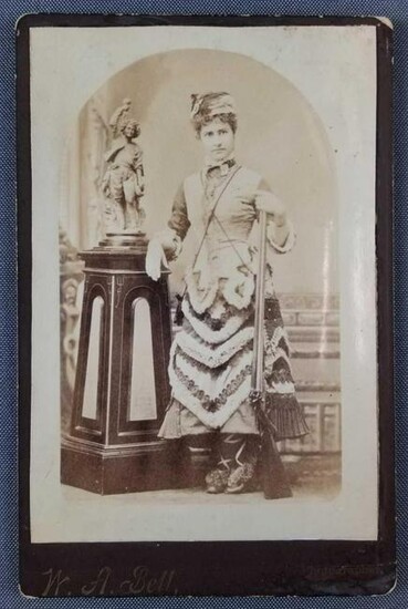 Antique photograph woman sharpshooter