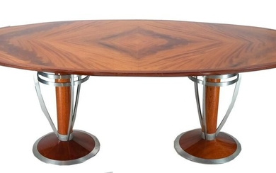 Art Deco-Style Oval Dining Table