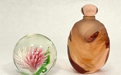 Artr Glass perfume and paperweight