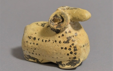 Aryballos en forme de bélier Corinthien, 5ème siècle avant J.C. Terre cuite, L = 7...