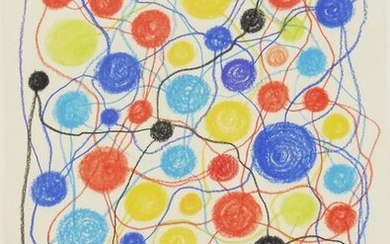 Atsuko Tanaka (1932-2005) Colored Chalk Drawing