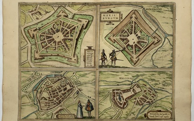 [BRAUN & HOGENBERG - MAPPE] - Lotto dedicato a una serie di mappe e vedute tratte dalla celebre opera del…