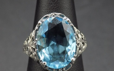 Beautiful approx. 12 cwt. Aquamarine sterling silver
