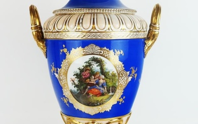 Berlin Porcelain Decorated Vase