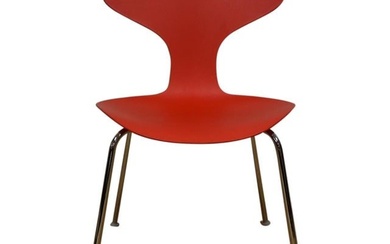 Bernhardt Modern Red Chrome Desk Chair