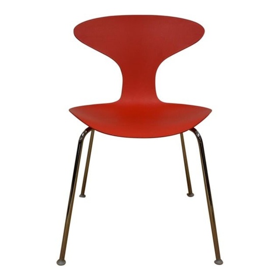 Bernhardt Modern Red Chrome Desk Chair
