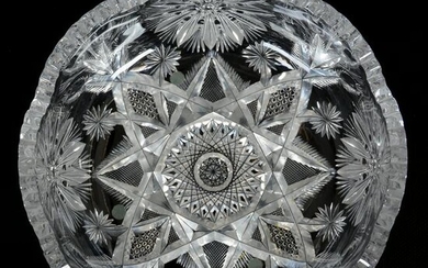 Bowl, American Brilliant Cut Glass, Designed by W. C.