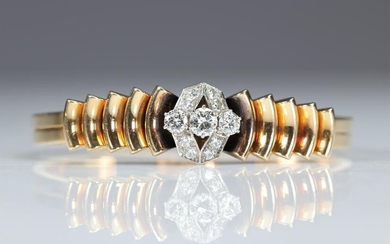 Bracelet in yellow and white gold (18k) and 2 carat diamonds (57gr)