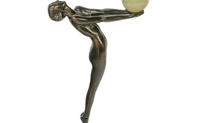 Bronze Deco Nude Sculpture after Max Le Verrier