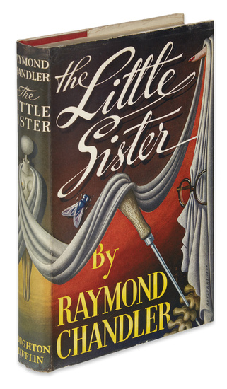 CHANDLER, RAYMOND. The Little Sister. 8vo, publisher's red-orange cloth; unclipped dust jacket, short...
