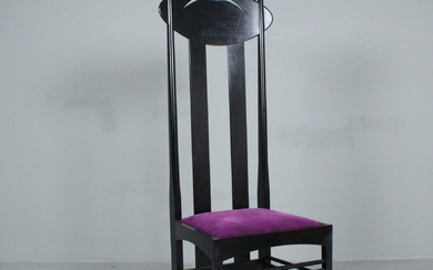 CHARLES RENNIE MACKINTOSH (1868-1928). For Cassina, chair, model “Argyle” 1970s, Italy.