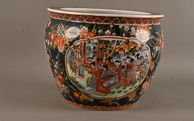 CHINE cache-pot en porcelaine