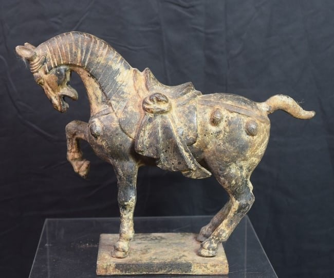 CHINESE IRON TANG STYLE WAR HORSE