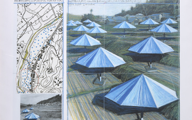 CHRISTO (1935-2020) & Jeanne-Claude (1935-2009) – The Umbrellas, Joint project…
