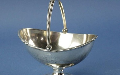 Caldwell & Co. Sterling Silver Sugar Basket, 1868