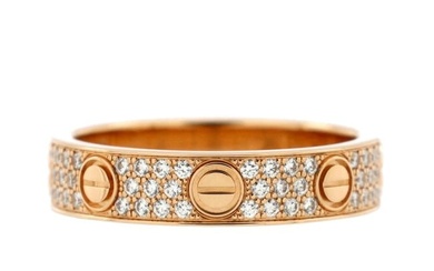 Cartier Love Wedding Band Pave