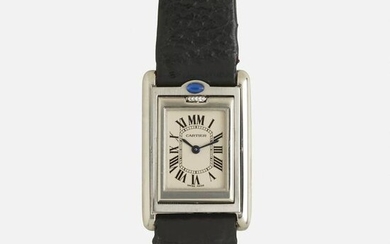 Cartier, 'Tank Basculante' steel watch, Ref. 2405