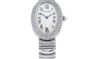 Cartier - a Baignoire Joailleire bracelet watch, 22x30mm.