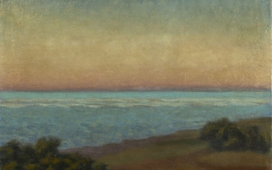 Charles LACOSTE 1870 - 1959 Crépuscule sur la mer - 1928