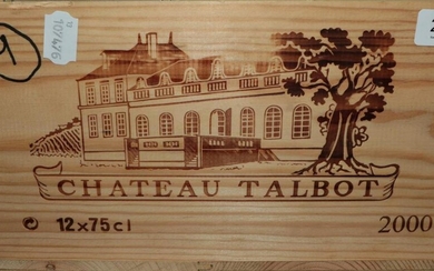 Château Talbot 2000 Saint-Julien (twelve bottles)