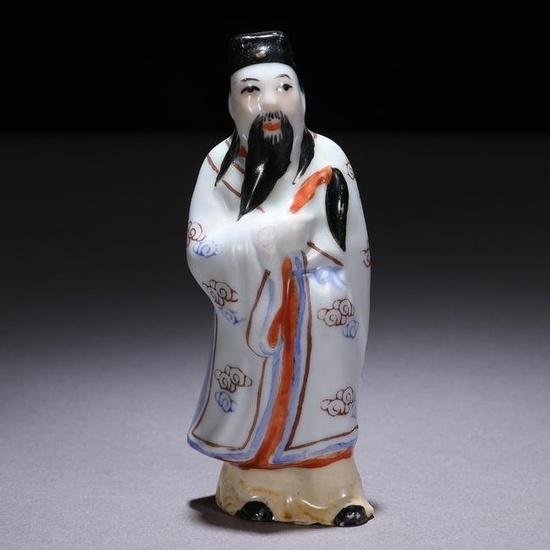 Chinese Porcelain Mythological Figure Early 20th Century