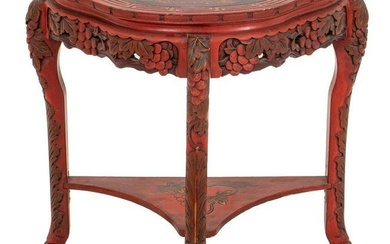 Chinese Style Lacquer Small Console Table