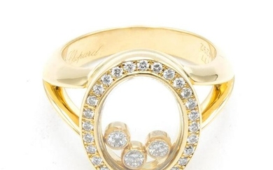 Chopard Happy Diamonds yellow gold ring