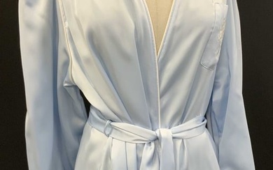 Christian Dior Loungewear Light Blue Robe w Belt